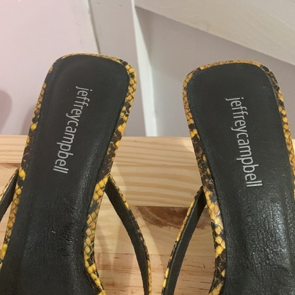 JEFFREY CAMPBELL Danah strappy mule heels size 7.5 - Picture 3 of 9